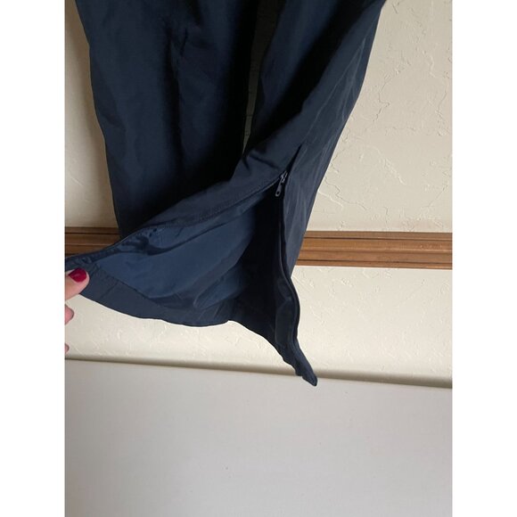 Nike Size Medium Navy Blue Nylon Pants Athletic Ankle Zip Straight Leg - Picture 5 of 7